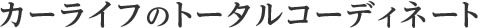 カーライフのトータルコーディネート